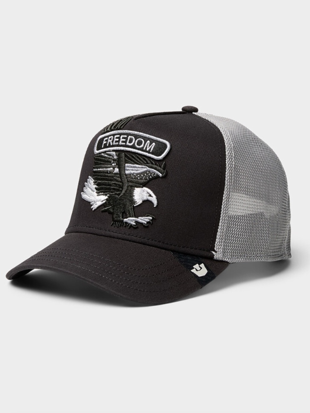 Goorin Bros. unisex black Freedom eagle embroidery trucker cap NWT
